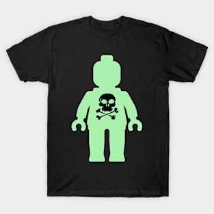 Minifig with Skull Design T-Shirt